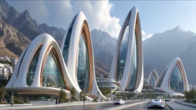 Futuristic Golden Megacity Relaxing Lo-Fi Sci-Fi Beats For Sleep