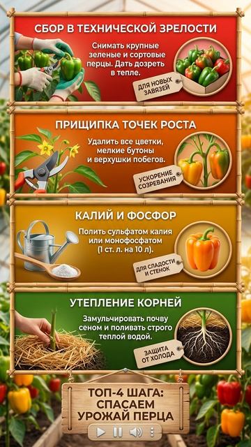 Перцы висят зелеными и не хотят краснеть Один трюк заставит их дозреть за считанные дни