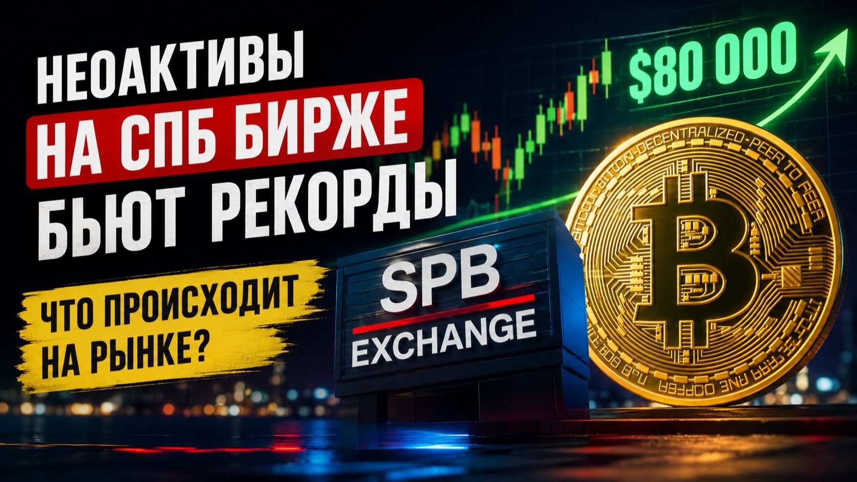 Неоактивы на СПБ Бирже бьют рекорды, биткоин у $80 тысяч. Что происходит на рынке? Мнение экспертов.