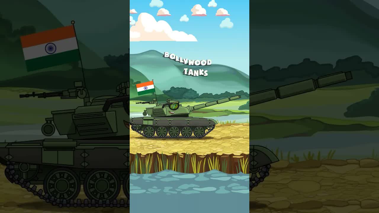 Arjun - Индийский танк! #shorts #homeanimations #cartoon #animation #мультик #tank