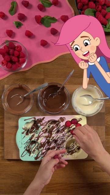 🍓 Готовим с Олей малину в шоколаде! #Простоквашино #Союзмультфильм #рецепты