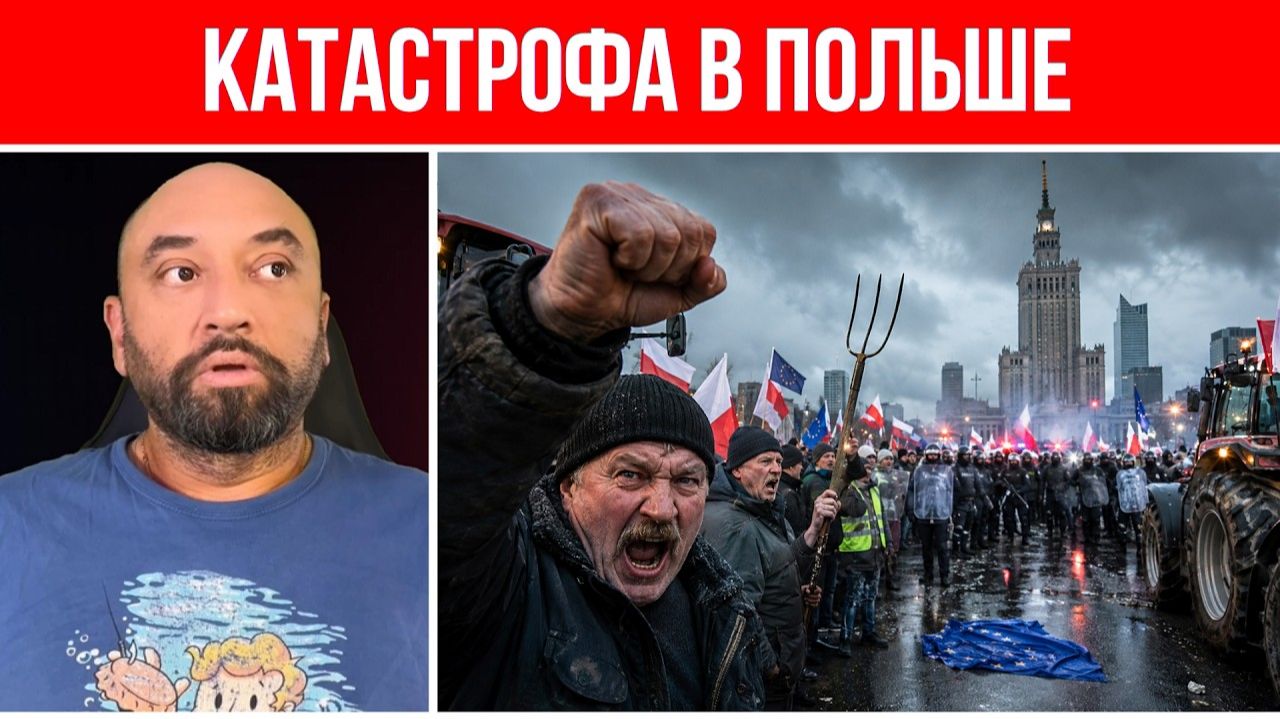 ПОЛЬША ВОССТАЛА ПРОТИВ ЕВРОСОЮЗА Фермеры перекрывают страну Угроза экономической катастрофы