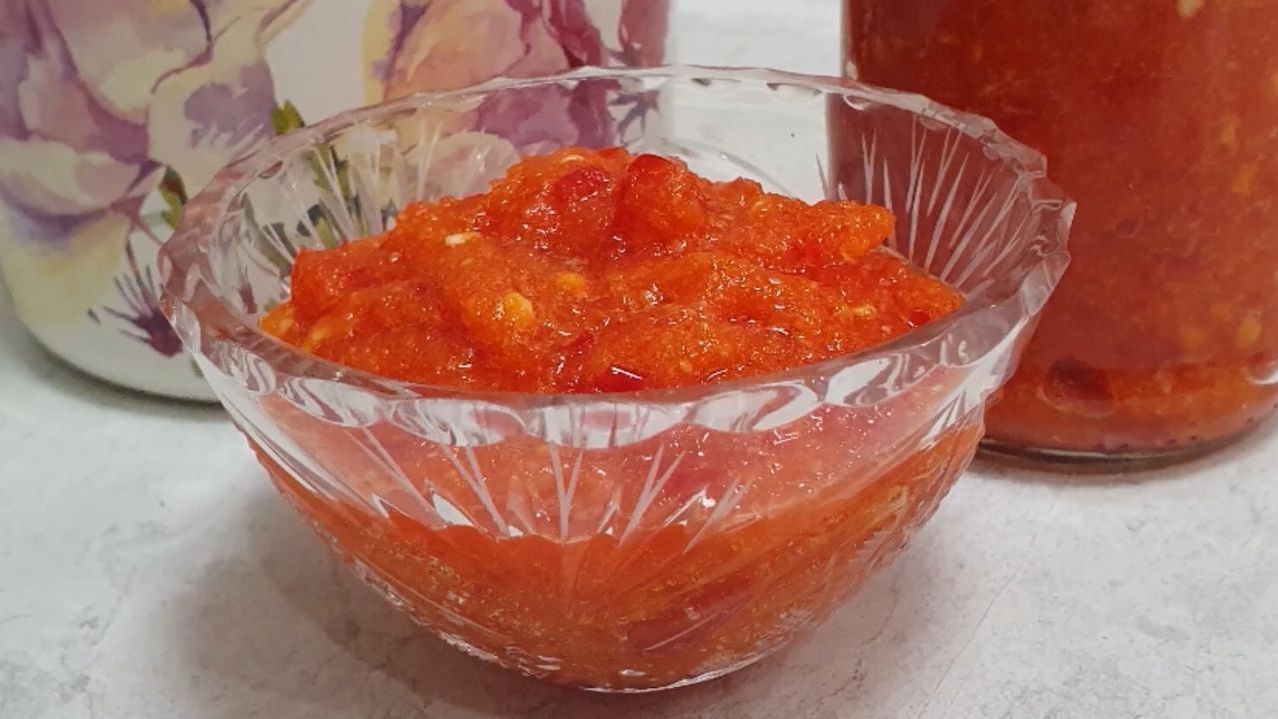 АДЖИКА Пятиминутка (Огонёк)🔥Самый ПРОСТОЙ РЕЦЕПТ.