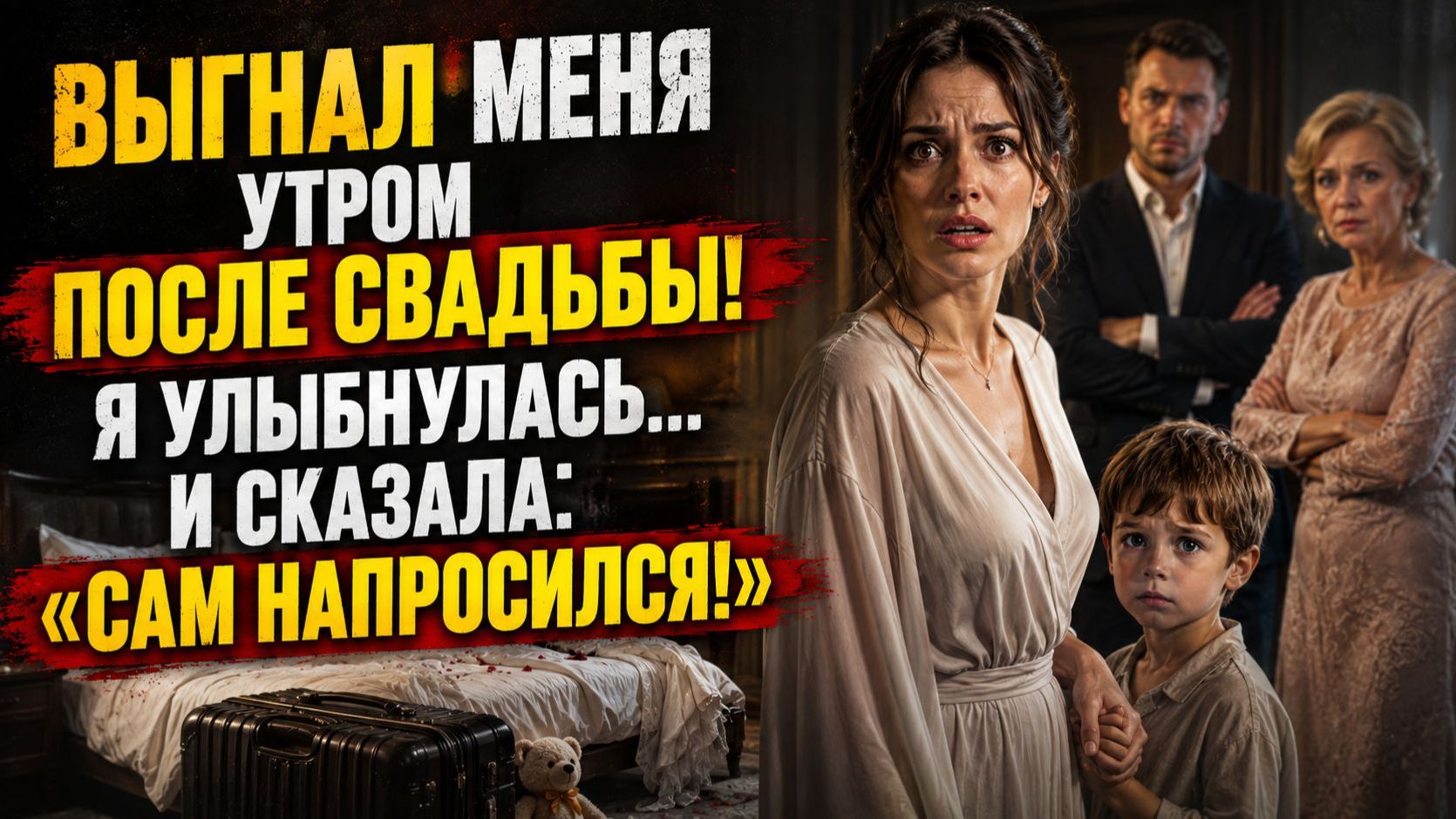 Истории из жизни | Муж выгнал жену с ребенком утром после свадьбы но не знал правду | Аудио рассказы