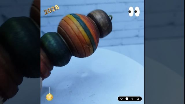 Елочная игрушка резьба по дереву
