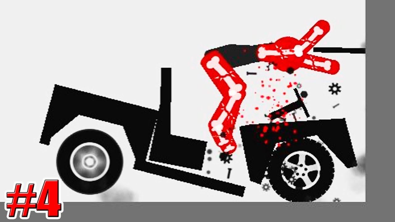 НОВЫЙ ДЖИП! Stickman Dismounting ПАСТЬ МОНСТРА Игры на Андроид 4 серия