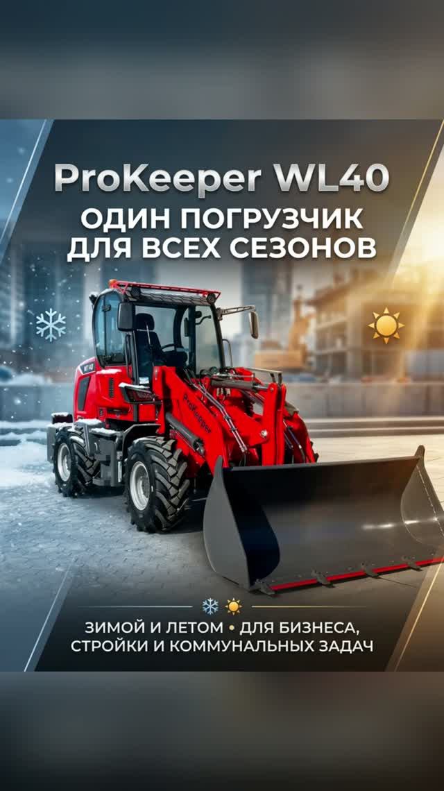 Фронтальный погрузчик ProKeeper WL40 — максимум пользы в любое время года