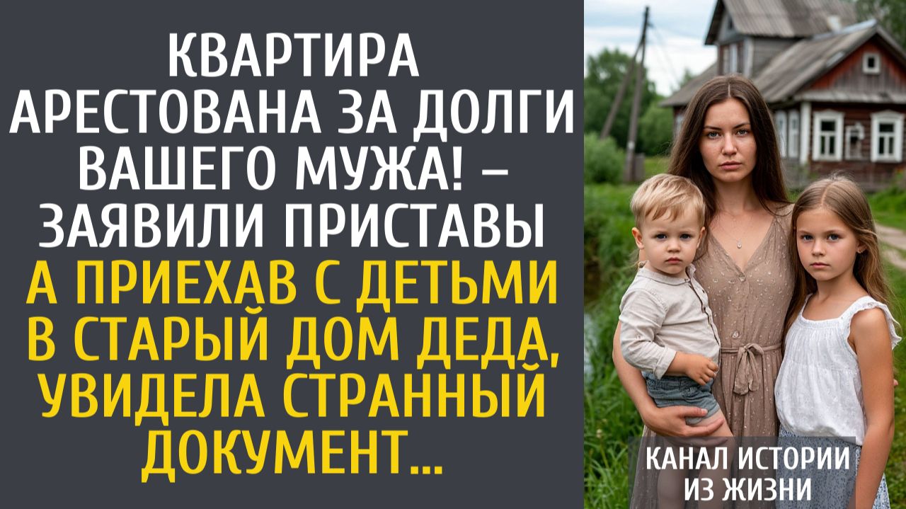 Истории из жизни Квартира арестована за долги вашего мужа! – заявили приставы… А приехав с детьми…