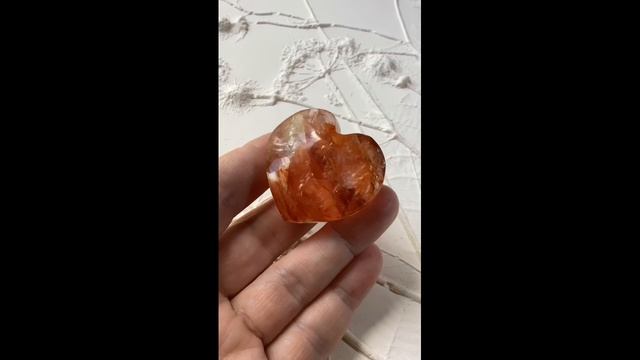 Огненный кварц сердце