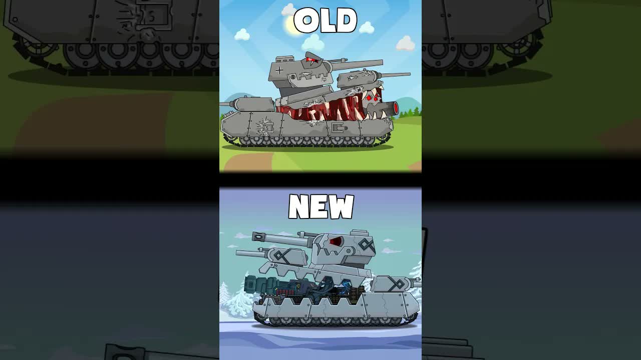 ТОП-5 Старый и новый Дизайн танков Homeanimations! #homeanimations #cartoon #animation #tank #shorts