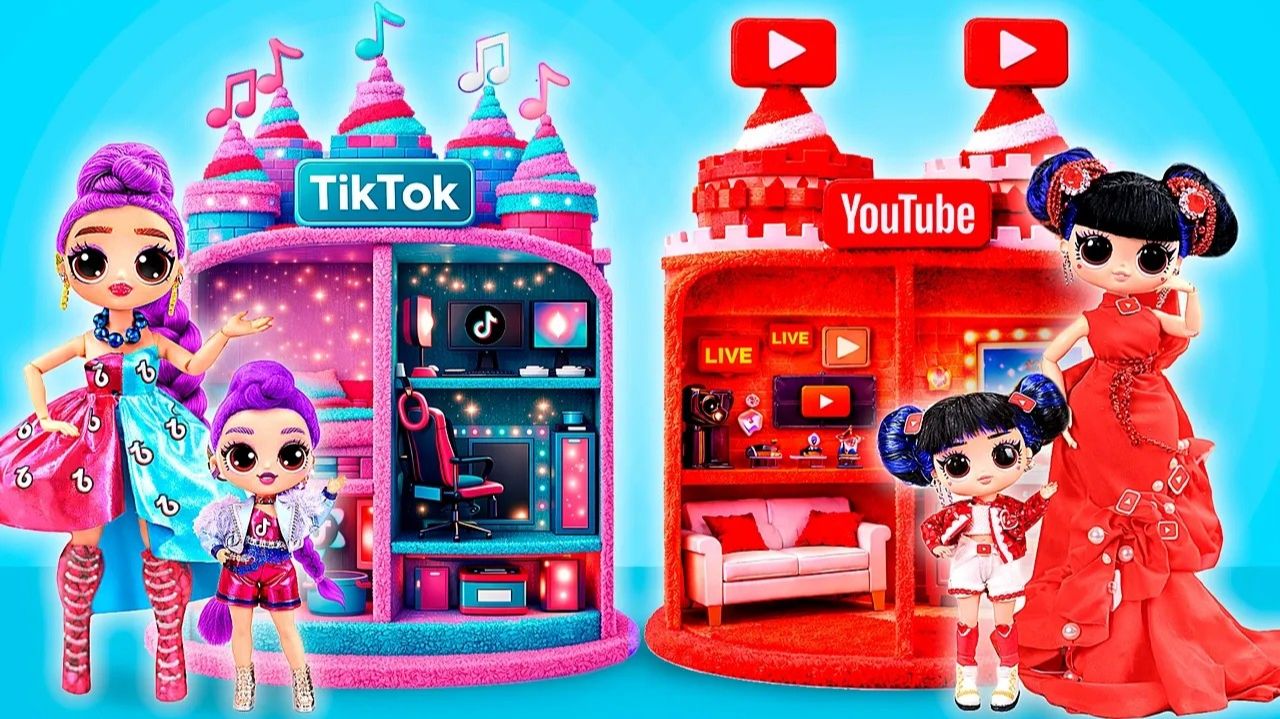 K-Pop Охотницы на Демонов_ строим дом в стиле TikTok и YouTube!