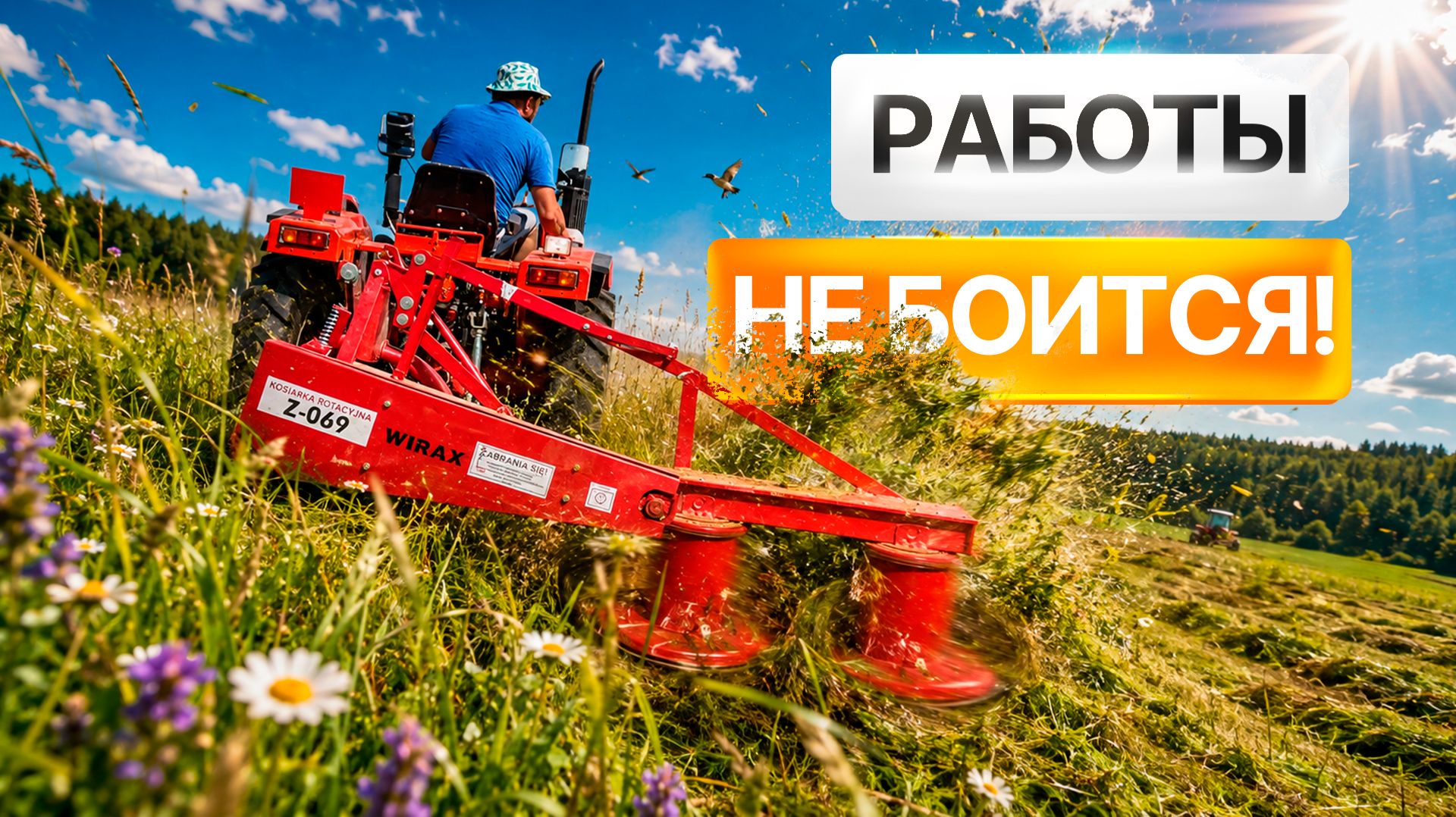 ПОЧЕМУ ЭТОГО ТРУДЯГУ НЕ ЗАМЕЧАЮТ? Трактор Кентавр Т-254 Pro в работе с косилкой  WIRAX 1,35