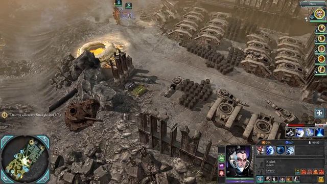 WH40K DoW2 Retribution Прохождение кампании за Эльдаров Часть 14. Fortress Militant