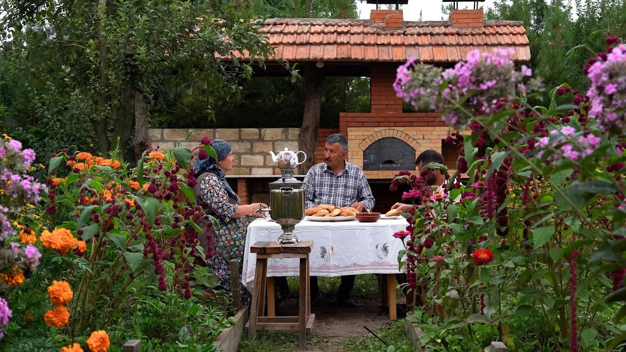 Жизнь в деревне. Rustic Summer Lunch ｜ Homemade Mini Stuffed Breads 🌿🍞