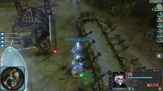 WH40K DoW2 Retribution Прохождение кампании за Эльдаров Часть 1. Ladon Swamplands