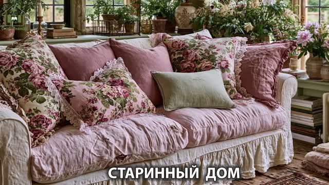 Старинный дом в розовых тонах и что внутри (15)