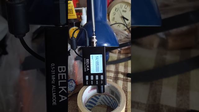 14MHz  Chinese Antenna For 150 Rubles Belka Receiver 14МГц в МКД  Китайская антенна за 150р и Белка