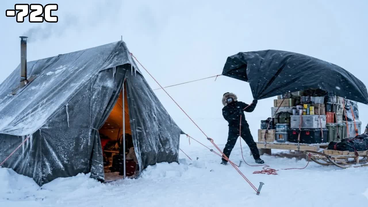 Один на морозе -72°C | Выживание в смертельном холоде Арктики