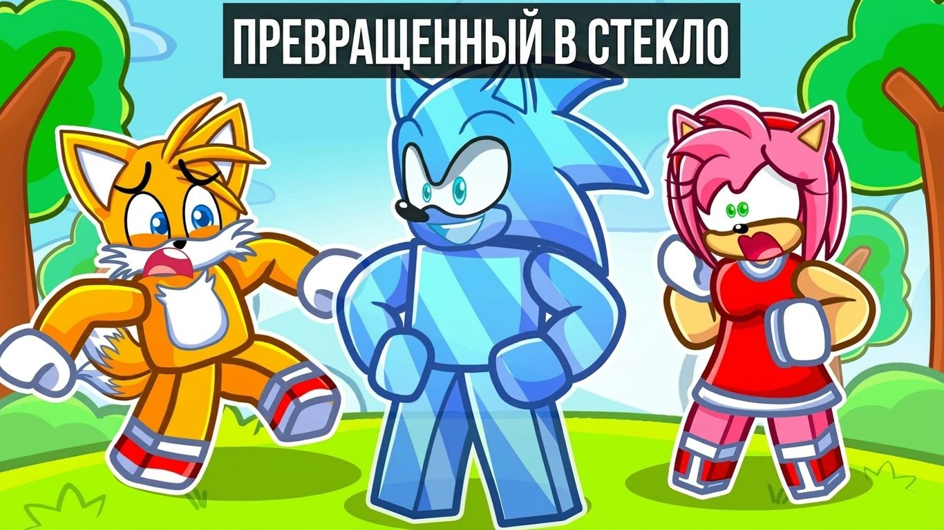 Соника ПРЕВРАТИЛИ В СТЕКЛО в Роблокс!