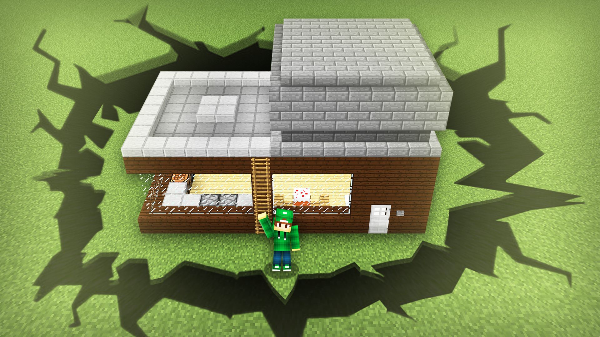 ПОЧЕМУ МОЙ ДОМ ОТРЕЗАЛО ОТ ДЕРЕВНИ ЖИТЕЛЕЙ В МАЙНКРАФТ | Риколит Minecraft