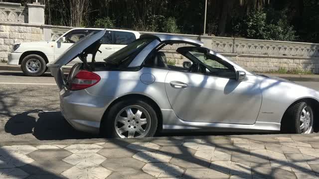 Складывание крыши родстер Mercedes SLK R171
