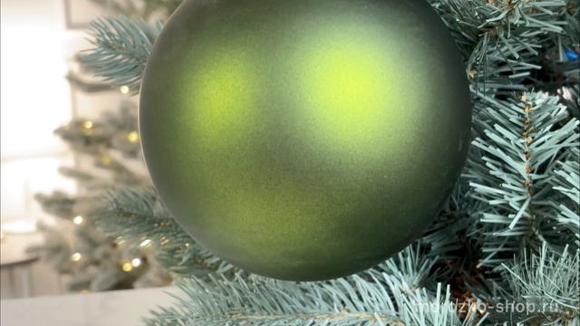 Пластиковый шар матовый, зеленый, 150 мм, 1131363