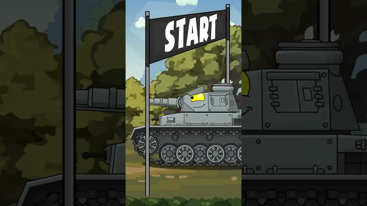 Немецкий танк Vs Европа #tank #animation #shorts