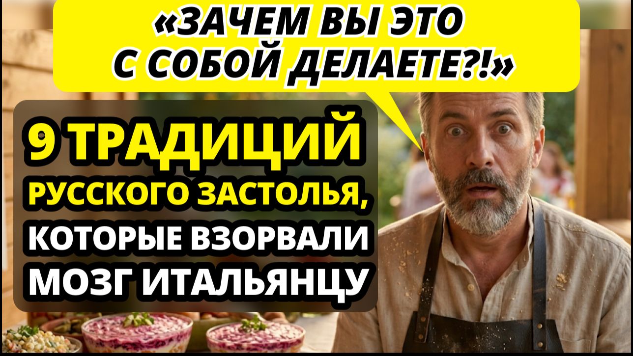«Я понял, почему вас НЕ ПОБЕДИТЬ!»: Итальянец раскрыл тайну русских после 5 часов за столом.