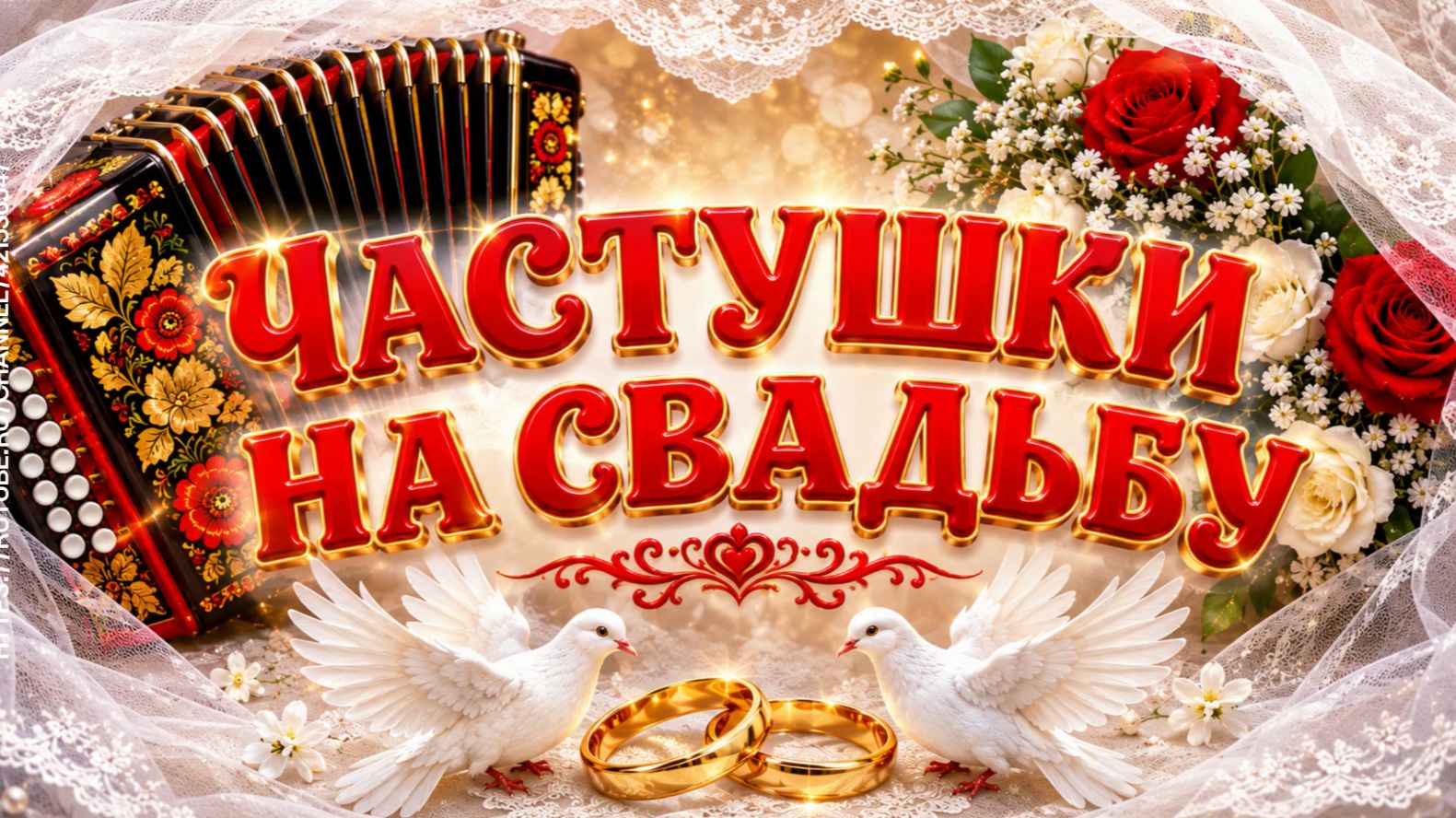 ЧАСТУШКИ НА СВАДЬБУ 💞 Весёлые свадебные частушки | Прикольная песня-поздравление молодожёнам