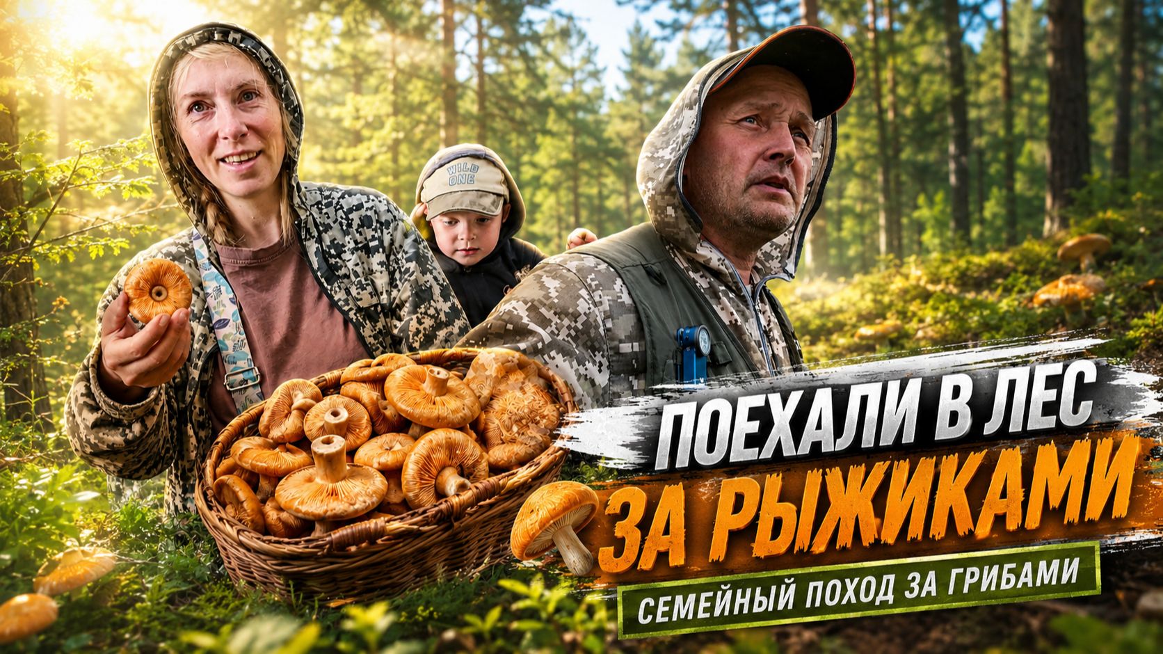 За РЫЖИКАМИ в лес! Семейный день и тихая охота