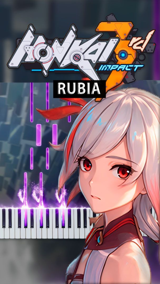 Rubia (Honkai Impact 3rd) 【 Piano / SHORTS 】 #HonkaiImpact3rd #synthesia #piano