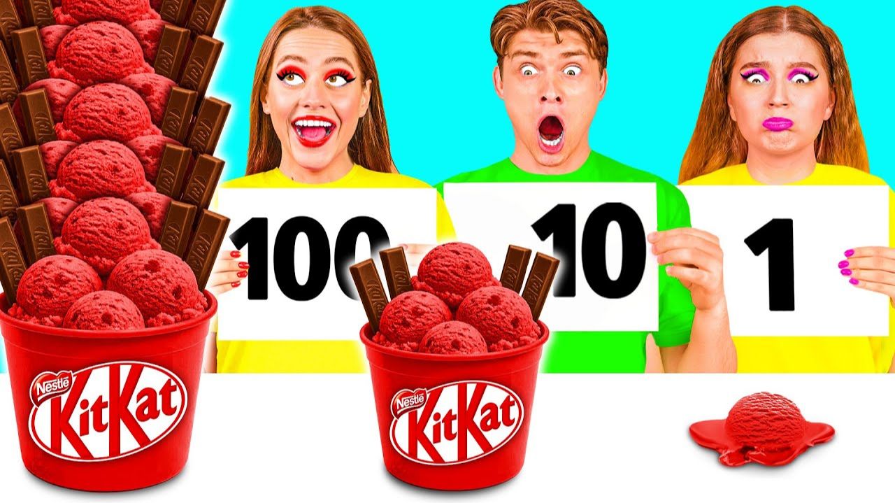 100 Слоев Еды Челлендж # Вкусные Рецепты с Едой от DaRaDa Challenge