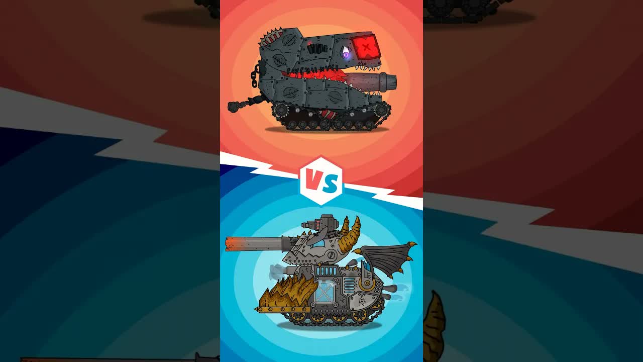 Монстр Танк + Монстр Танк = ? #homeanimations #cartoon #animation #tank #shorts #танк