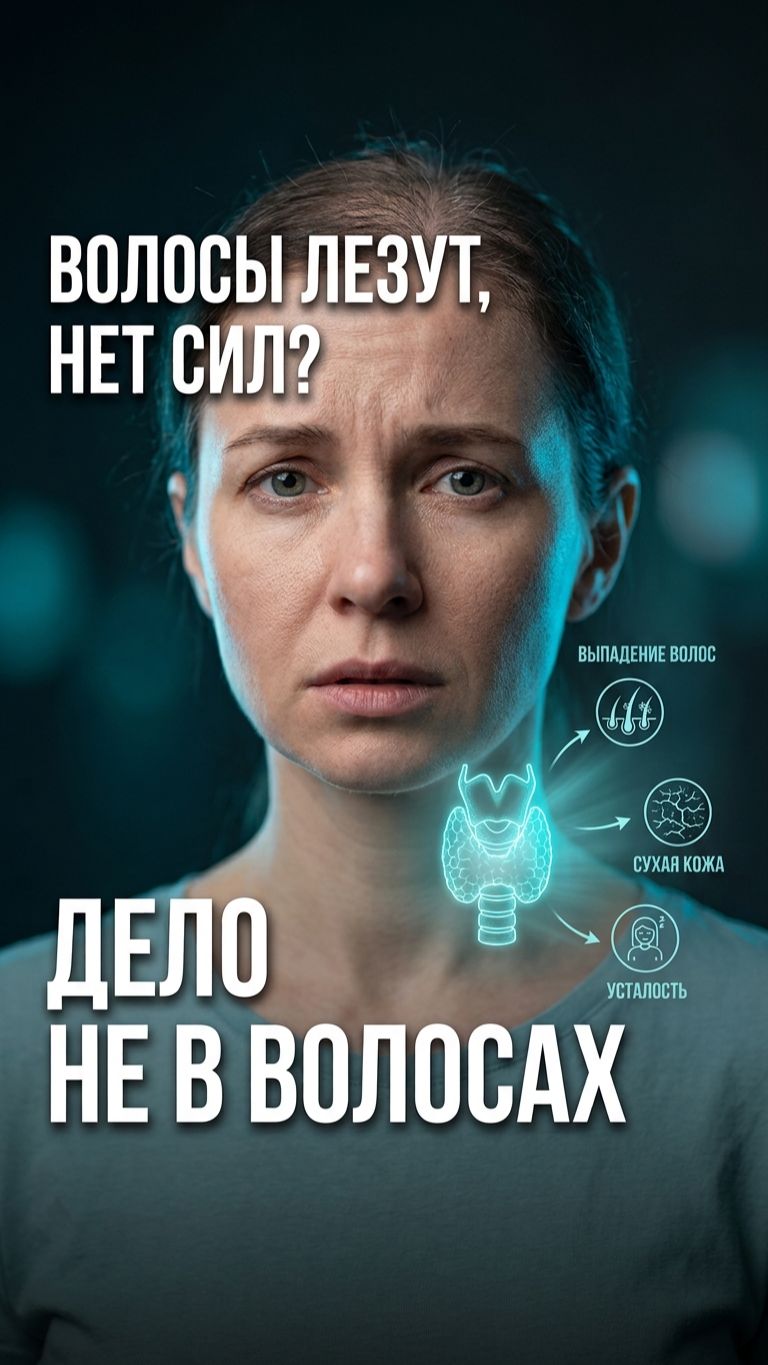🦋 Волосы лезут? Проверьте щитовидку