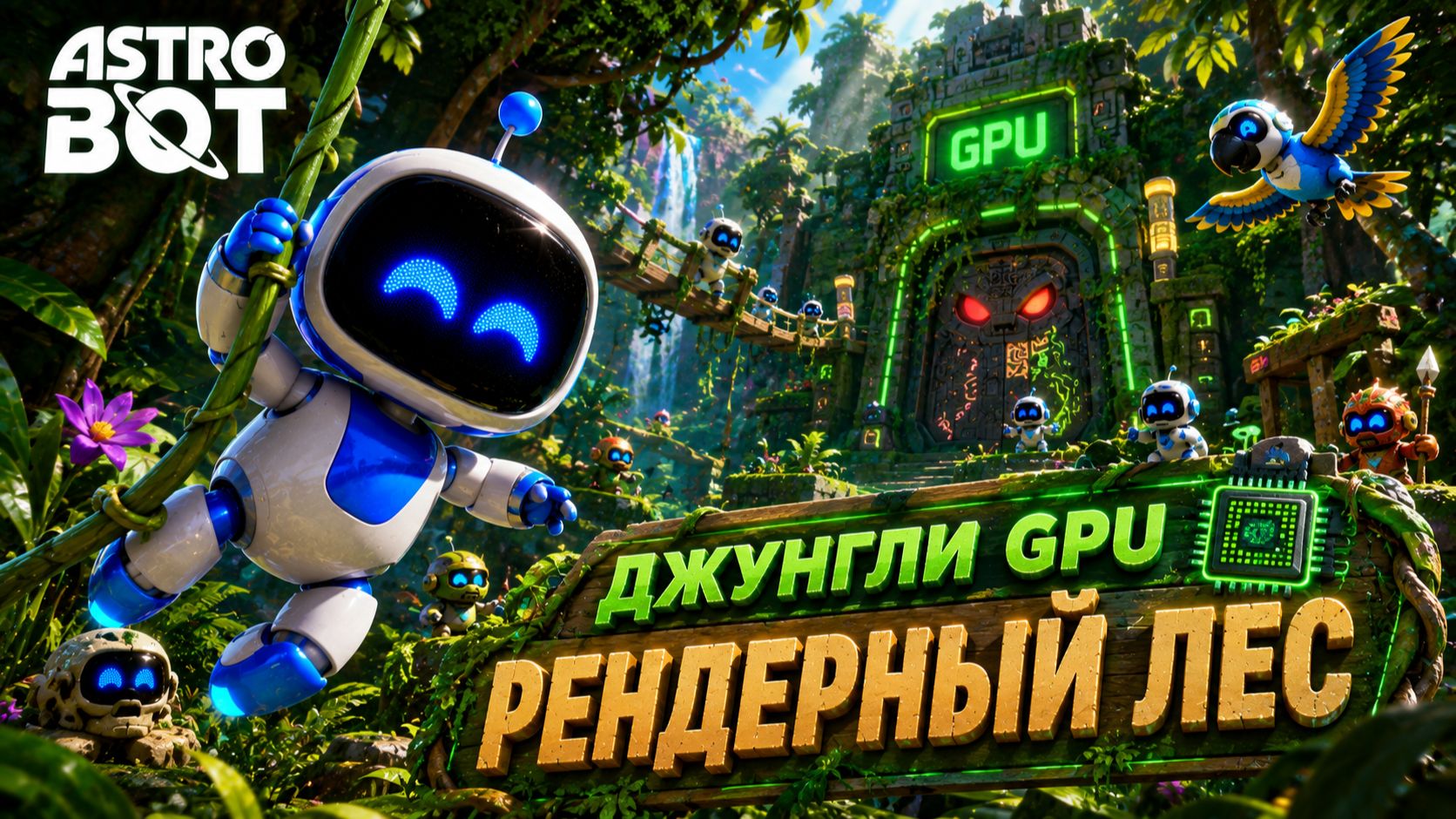 ПРОХОЖДЕНИЕ ASTRO BOT | ДЖУНГЛИ GPU РЕНДЕРНЫЙ ЛЕС | ЧАСТЬ 4 | БЕЗ КОММЕНТАРИЕВ | PS5 PRO