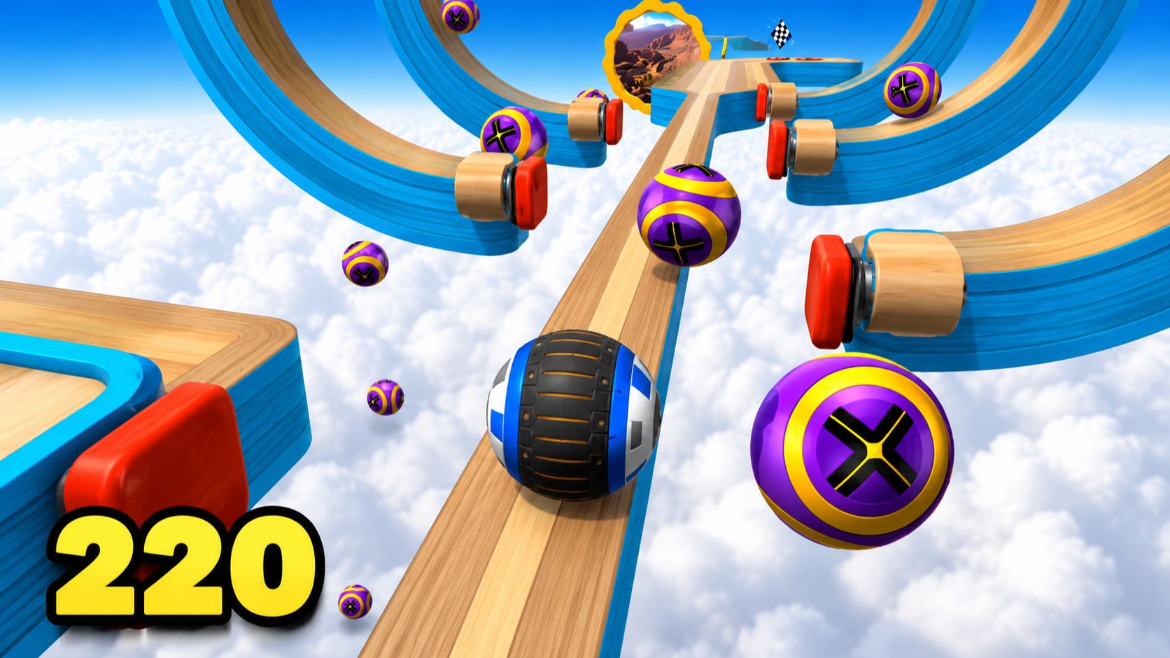 Going Balls | уровень 220-224 | спидран геймплей