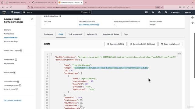 113 - Referencing An ECR Docker Image In The Task Definition