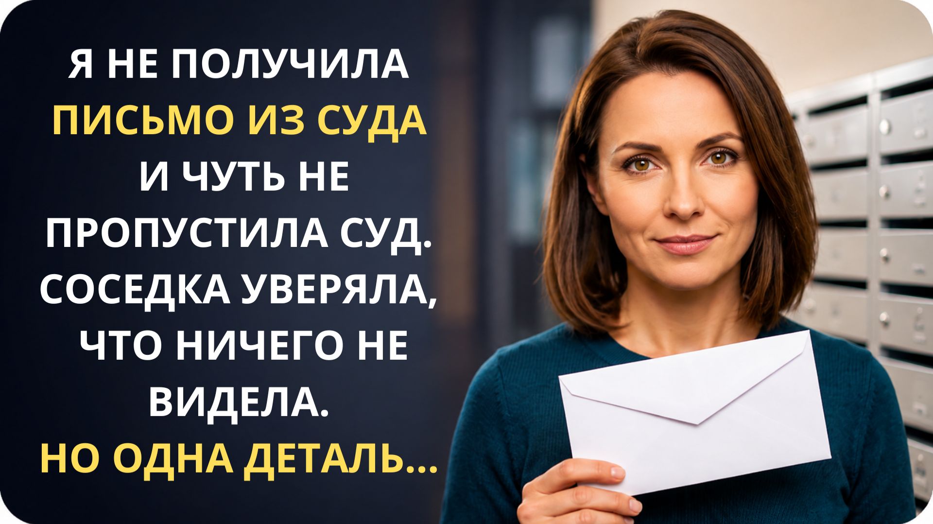 Она украла письмо из суда, чтобы помочь бывшему хозяину | Аудиорассказ