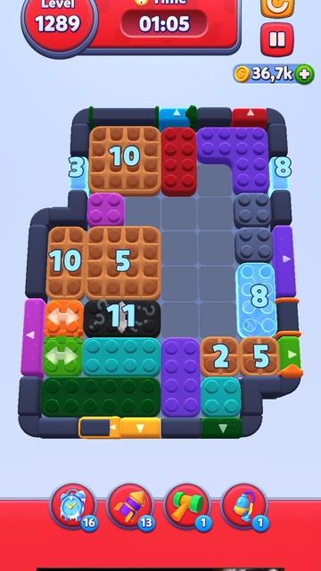 Color Block Jam 1289 уровень