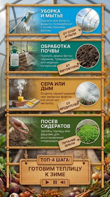 В следующем году урожай сгорит Главная ошибка при уборке теплицы осенью