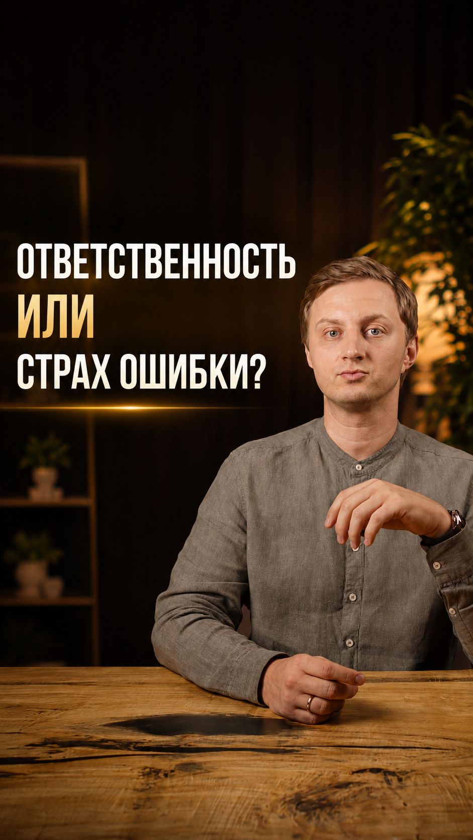 Ответственность или страх ошибки?