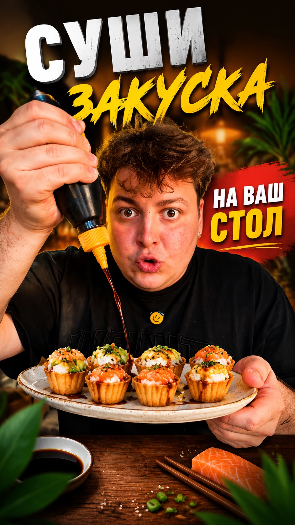 Ленивые суши - тарталетки 😍