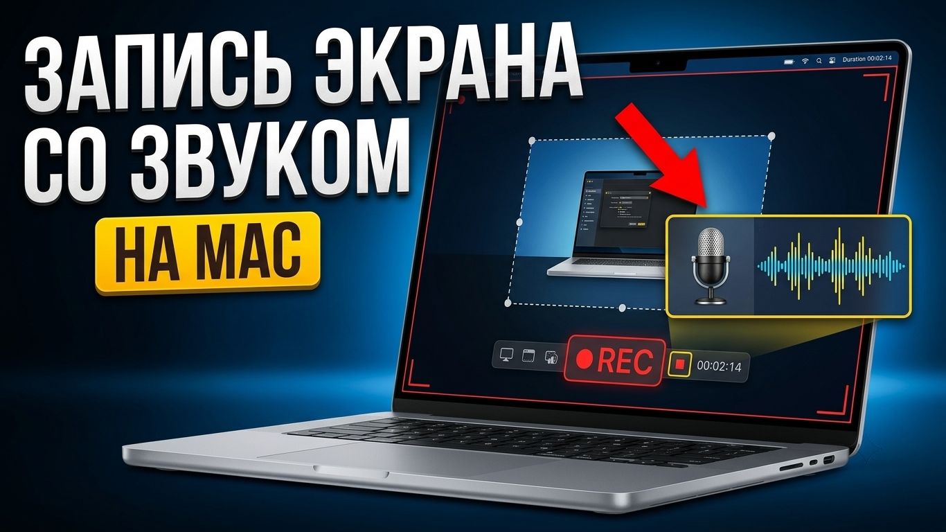 Как записать экран на Mac со звуком: микрофон и системные звуки | QuickTime Player, OBS