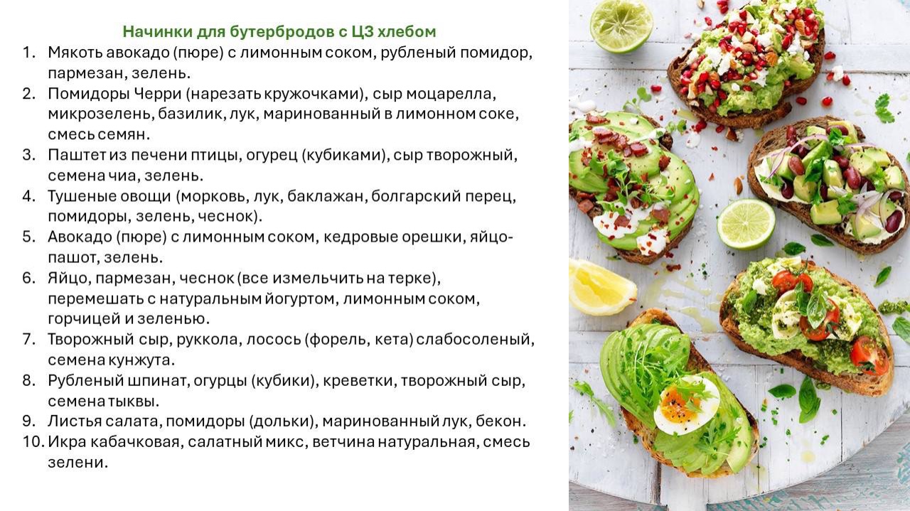 Идеи ПП перекусов