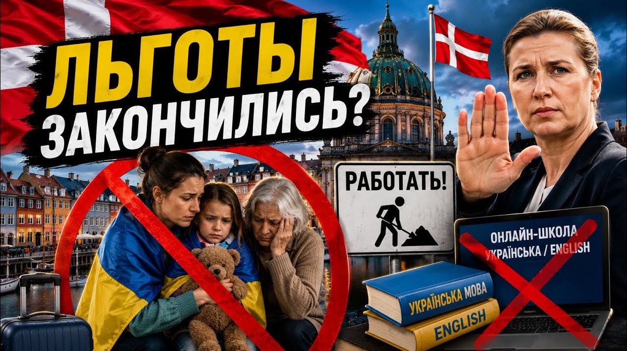 Женщины, дети, пенсионеры — домой? Дания резко меняет подход к украинцам. #новости #украина #россия