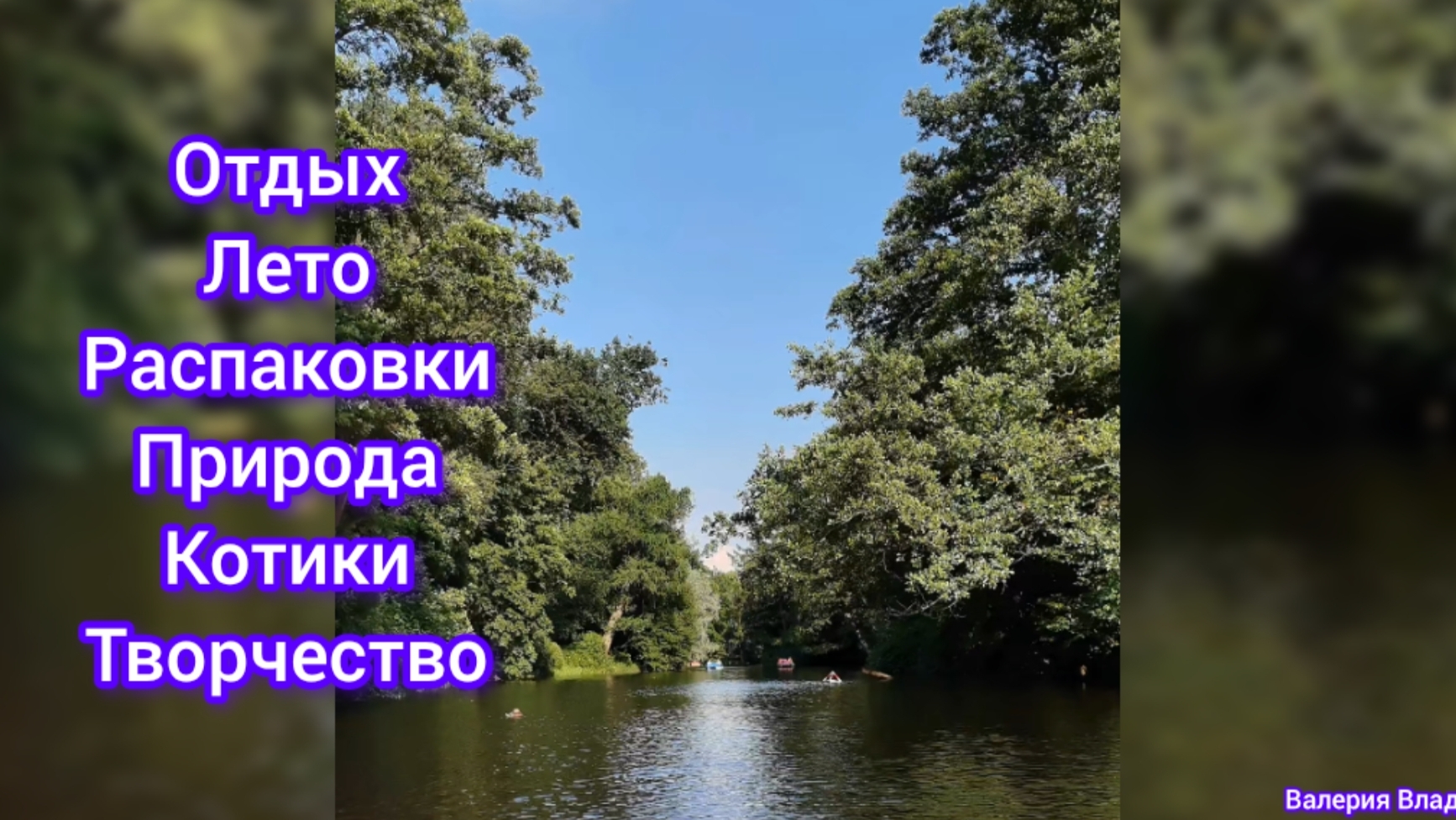 Отдых. Лето. Распаковки. Природа. Котики. Творчество. (с.)