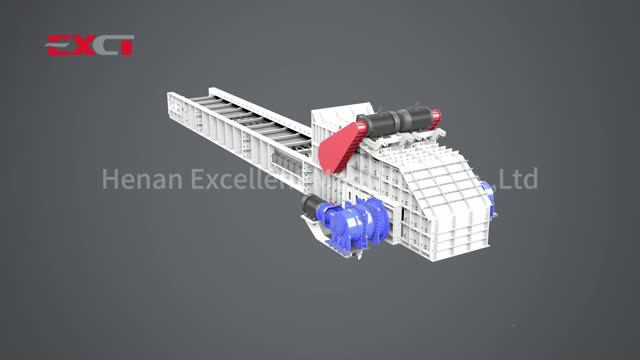 Принцип работы питателя-дробилки 3D