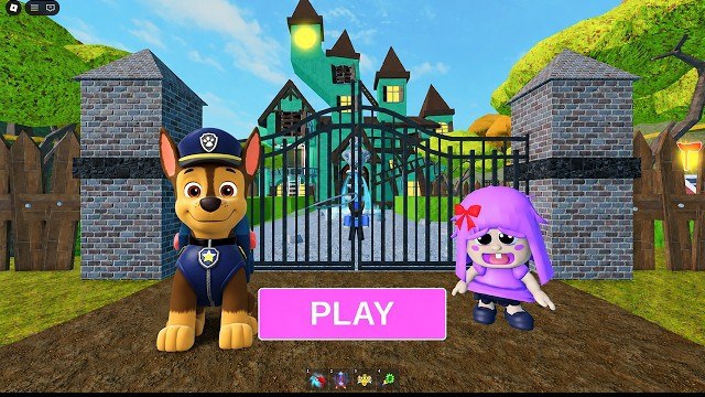 Щенячий патруль: Чейс сбегает из дома Беби Полли! Новая версия Obby - Roblox. Полный проход со всеми