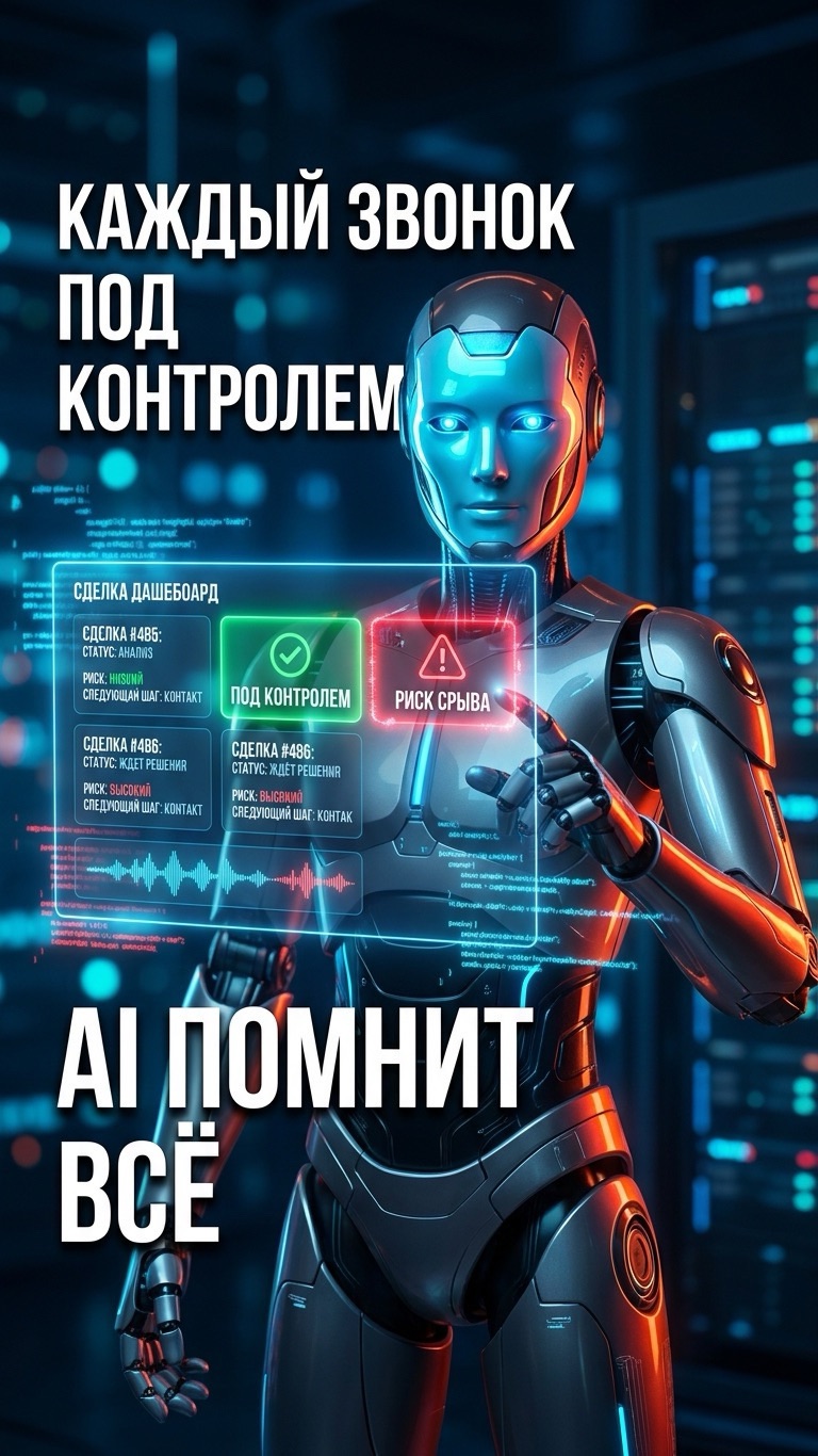  Каждый звонок и каждое сообщение по сделке  под контролем