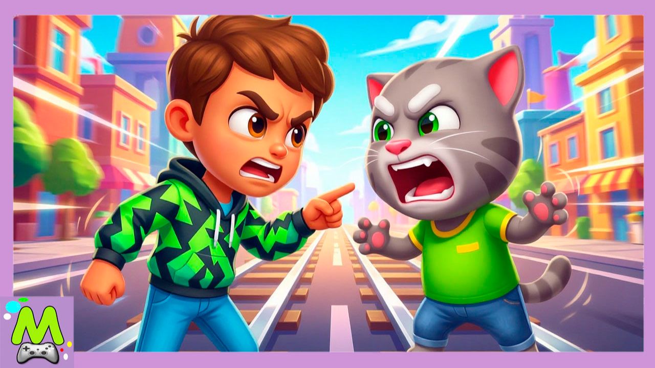 Говорящий Том против Героя Kooply Run.Кто Выиграет Спор Самых Быстрых Бегунов